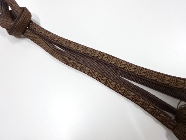 JAPANESE KIMONO / HAND-TIED OBIJIME CORD 